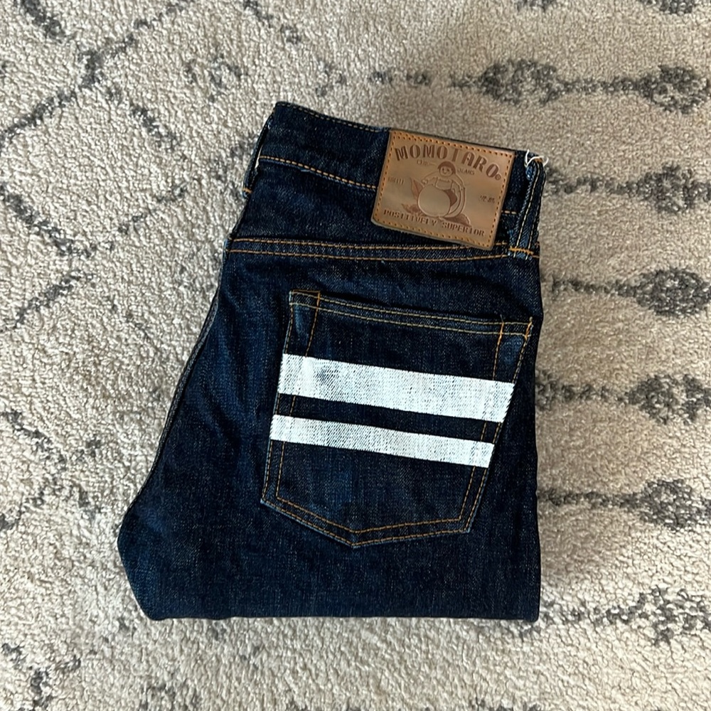Momotaro mens 30 X 32 skinny jeans made in Japan